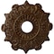 Ekena Millwork Preston Ceiling Medallion (Fits Canopies up to 4"), 17 1/2"OD x 4"ID x 1"P, Root Beer Crackle CM17PRRBC - alternate 1